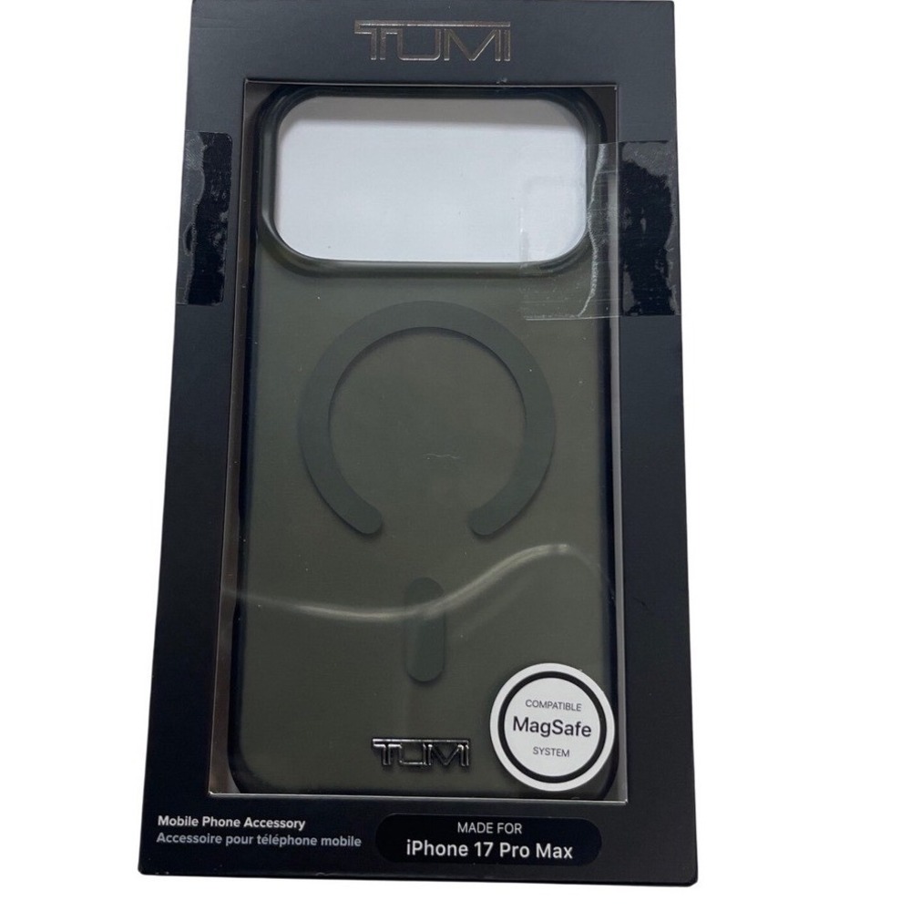 Tumi iPhone 17 Pro Max Case Olive Green MagSafe Slim Cover TUOHMP17XSTMAN NEW